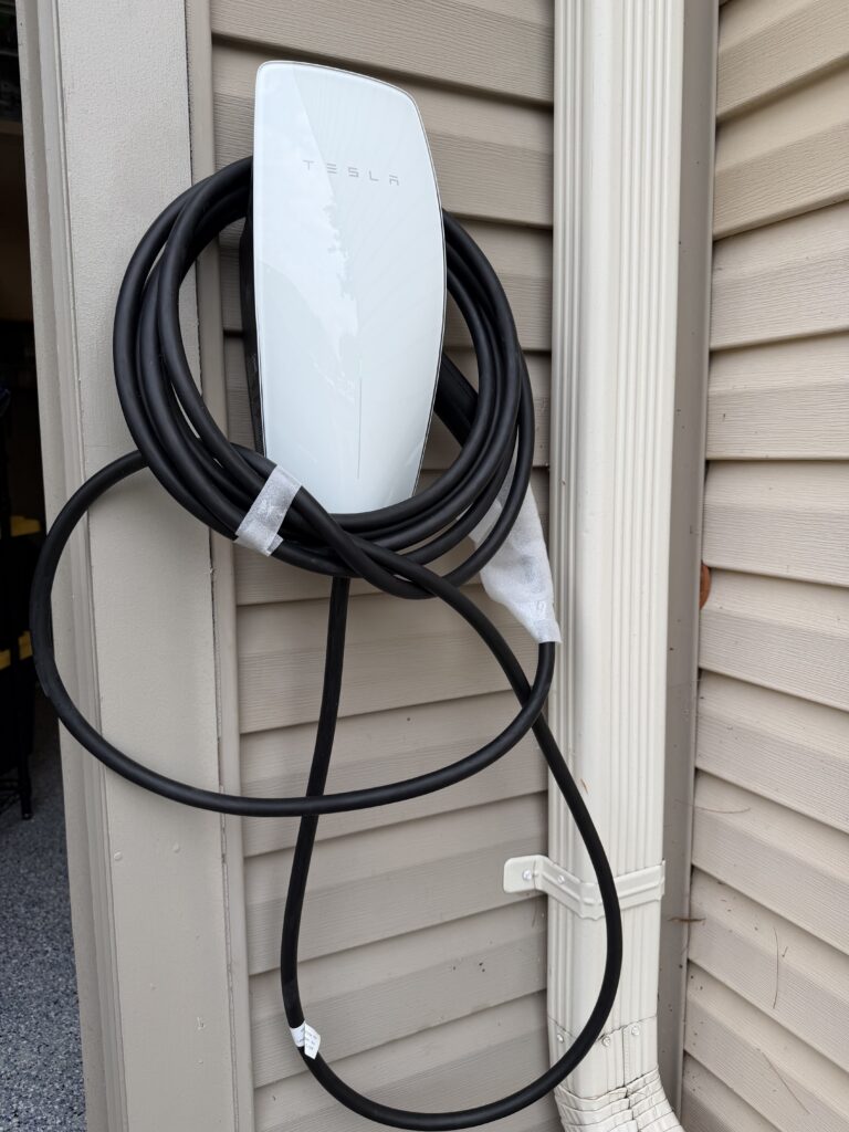 Tesla Wall Connector installed by Engivision Systems in Centreville, VA